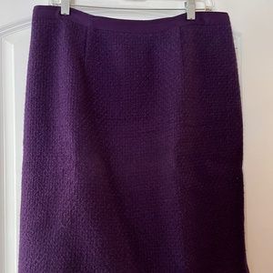 Boden Winter Pencil Skirt in Purple